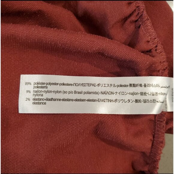 Zara Draped Corduroy Ruched Mini Skirt Size Large - Picture 10 of 11